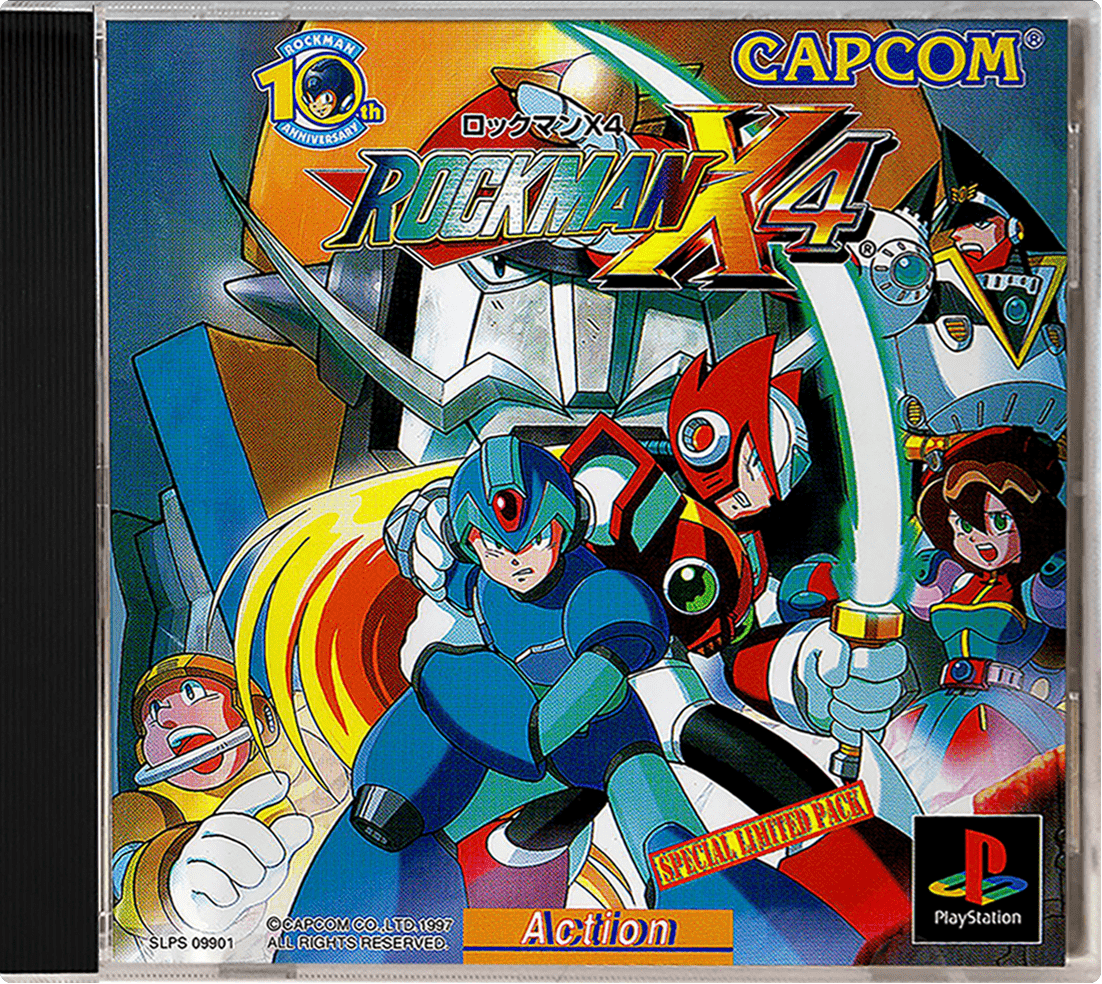 Rockman 4 Complete Works box art for Playstation